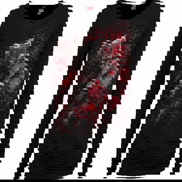 BED OF ROSES - Baggy Top Black