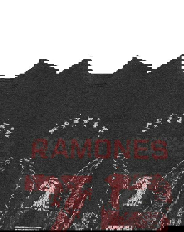 Amplified Clothing Mens Black Ramones Short Sleeved T-Shirt