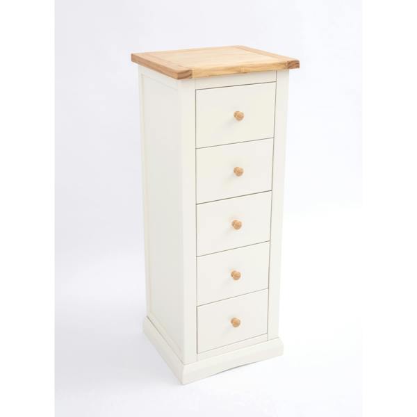 Cabinet Bits Castelli 5 Drawer Narrow Chest of Drawers Wood Knob
