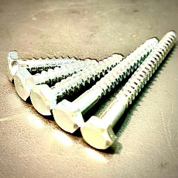Fixaball 12mm Hex Coach Screw Zinc BZP Heavy Duty Wood Masonry Screw