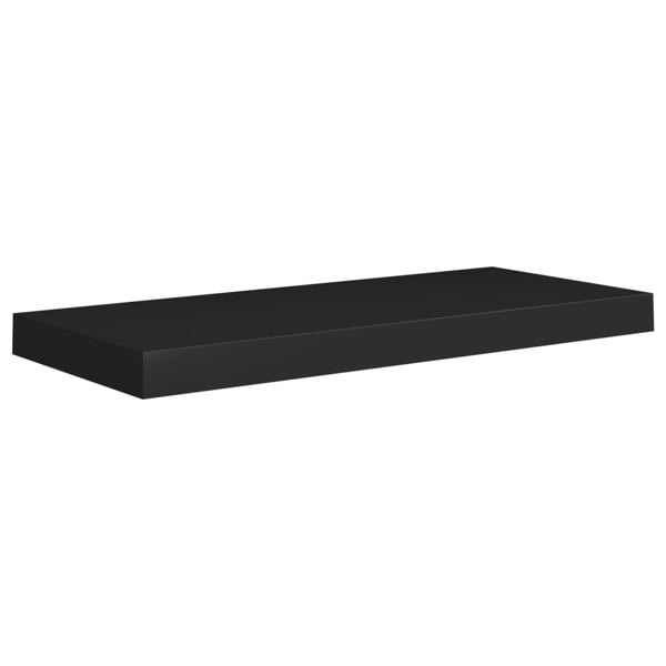 Berkfield Floating Wall Shelves 4 pcs Black 60x23.5x3.8 cm MDF