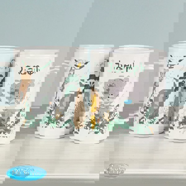 Personalised Memento Company Personalised Tiny Tatty Teddy Jungle Animals Plastic Mug