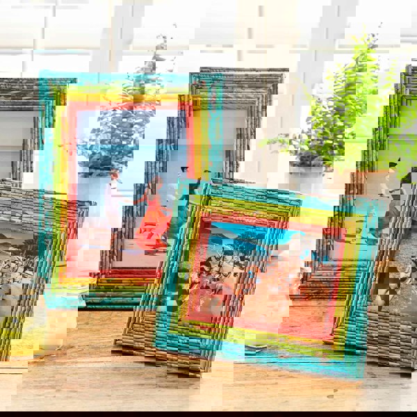 recycled newspaper frames