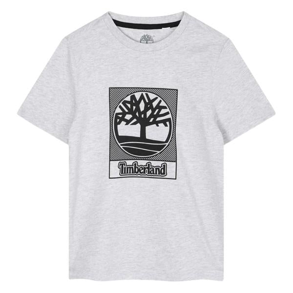 Timberland Childrens/Kids Logo Jersey T-Shirt - Grey - 