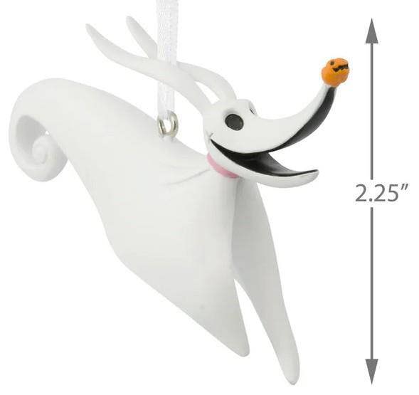 Disney: Nightmare Before Christmas - Zero the Ghost Dog with Candy Cane Christmas Tree Ornament