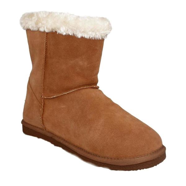 Hush Puppies Ladies Hush Puppies Fur Trim Slipper Boots Ashleigh