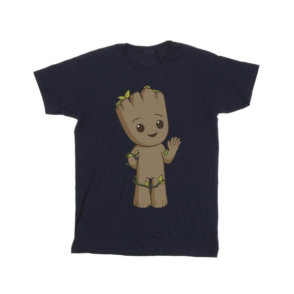 Marvel Boys I Am Groot Cute Groot T-Shirt - Navy Blue