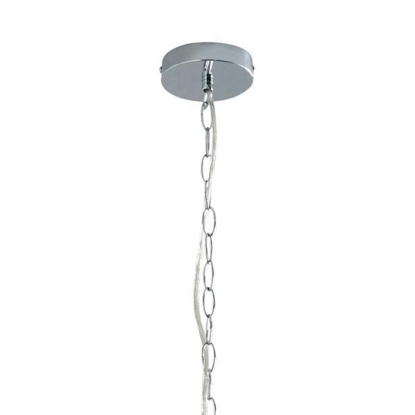 Pagazzi Lighting Vivienne 5 Light Chrome & Clear Chandelier Ceiling Pendant