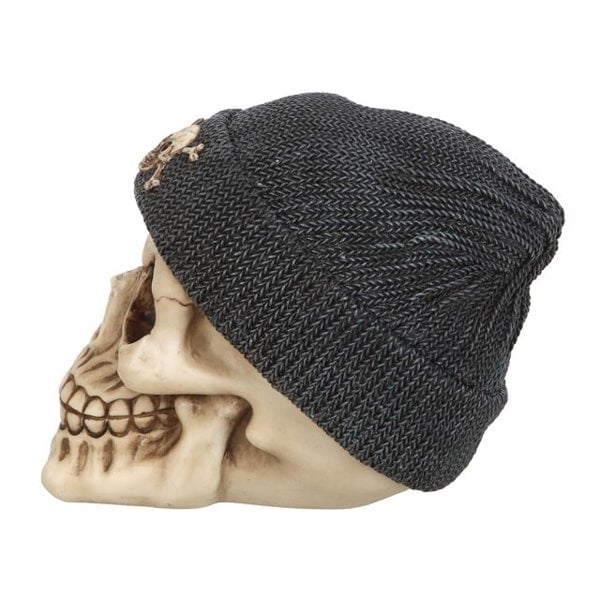 Serano Skull Ornament with Beanie