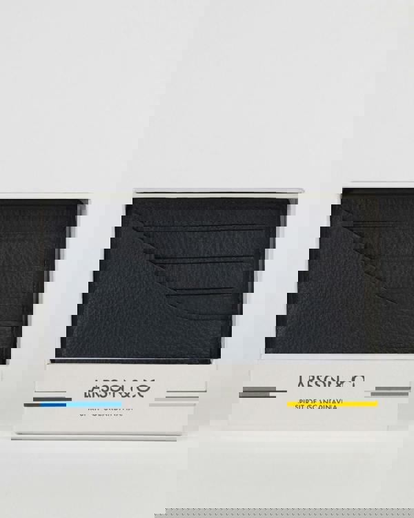 Larsson & Co Leather Card Holder With Painted Edge