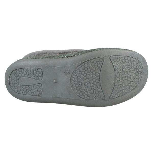 Rose Bank Ladies Rose Bank Memory Foam Knitted Pom Pom Slippers Chloe