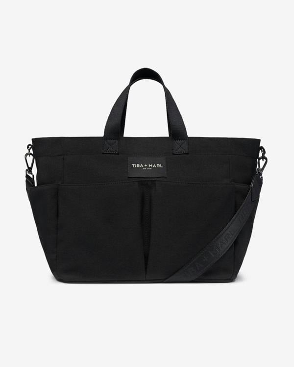 Tiba + Marl T+M Canvas Pocket Tote Black
