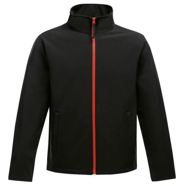 Regatta Standout Mens Ablaze Printable Soft Shell Jacket - Black/Classic Red