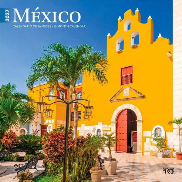 Mexico Calendar 2027, Wall Calendars, Month To View, Travel, Gift