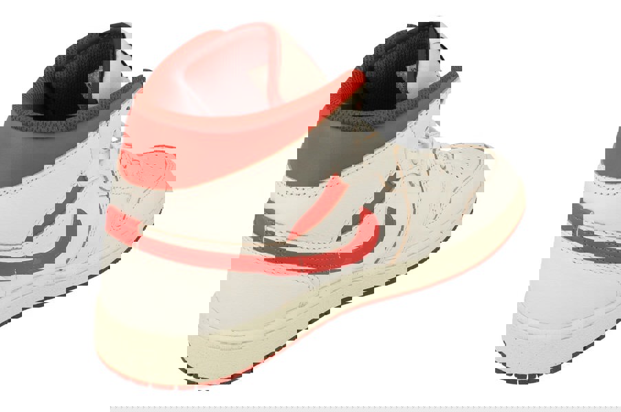 Nike Air Jordan 1 Mid SE Mens Trainers Fj3458  160 - White Lobster Dune Red Sail 160 - Photo 2