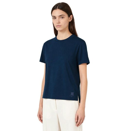 By Lanvin Shoulder Logo Blue T-Shirt