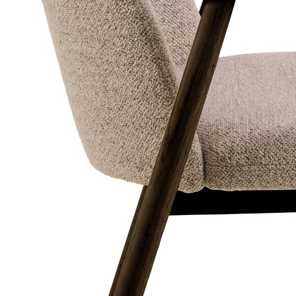 Wyld Haus Set of 2 Kampala Beige Monza Upholstered Dining Chairs With Armrest