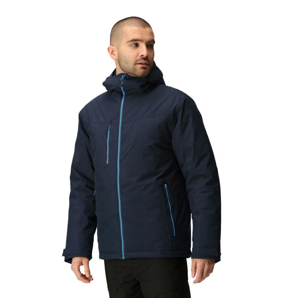 Regatta Professional Mens Insulated Waterproof Jacket - Navy/French Blue - 