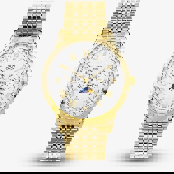 Sekonda Armstrong Moonphase Gold Watch 30228