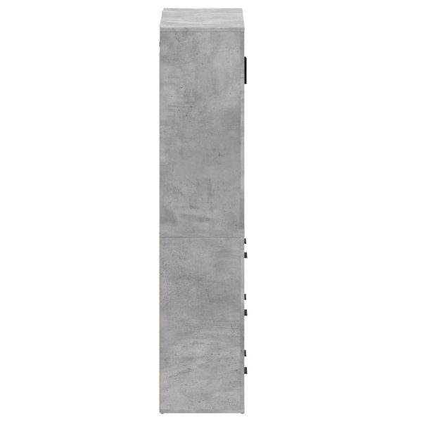 Berkfield Highboard Concrete Grey Engineered Wood