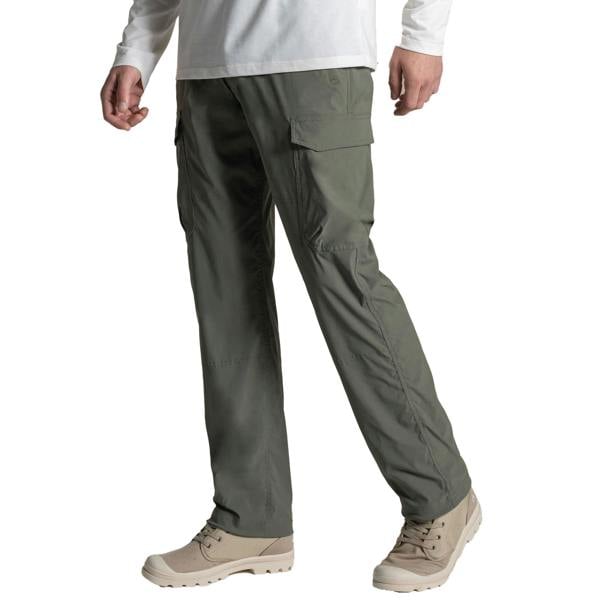 Craghoppers Mens Rif Stretch Nosilife Cargo Trousers - Dark Sage - 