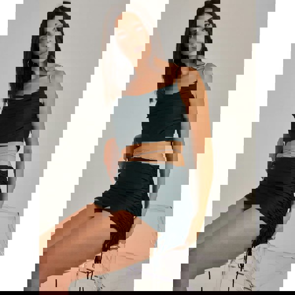 Pink Vanilla Diamante Tie Waist Skirt