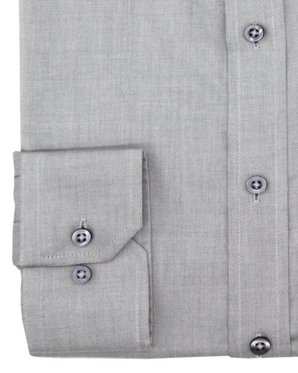 Grey Non-Iron Pure Cotton Twill Shirt