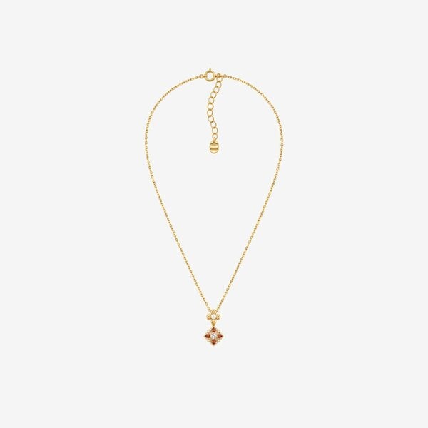 Uchi & Soto Kinmokusei Solid 925 Silver with 18K Gold Vermeil and Pearl Necklace