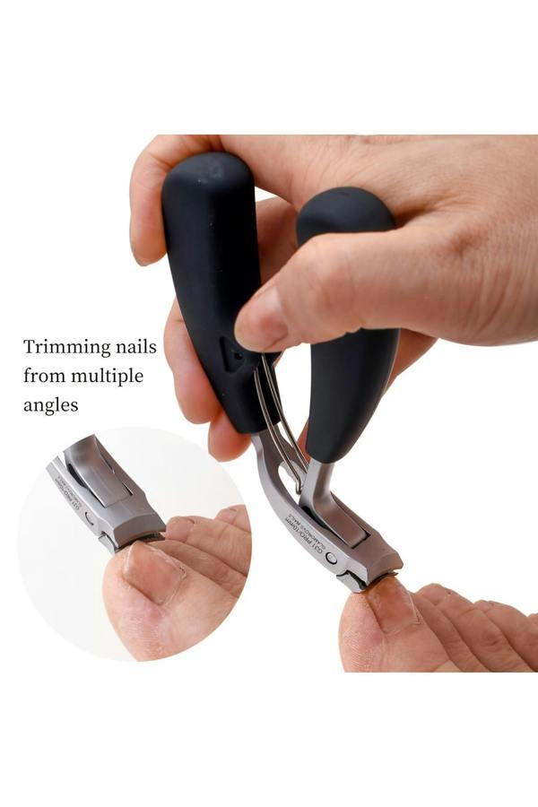 Dyzi Premium Nail Clippers Stainless Steel Concave Blade Silver