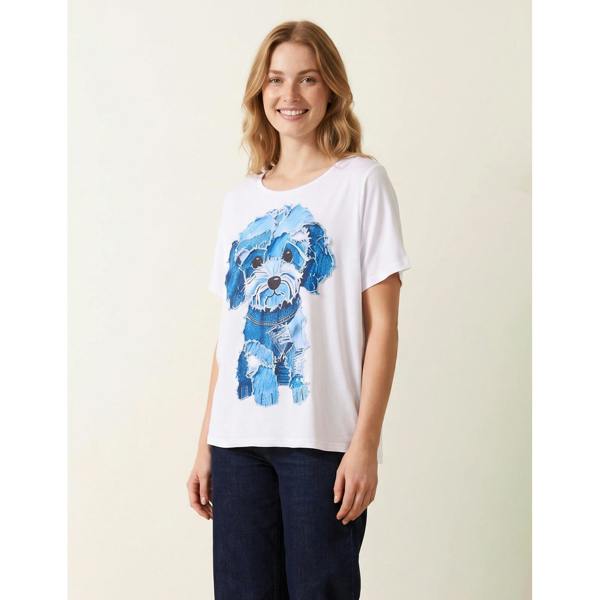 Blue Vanilla Patchwork Denim Dog Top