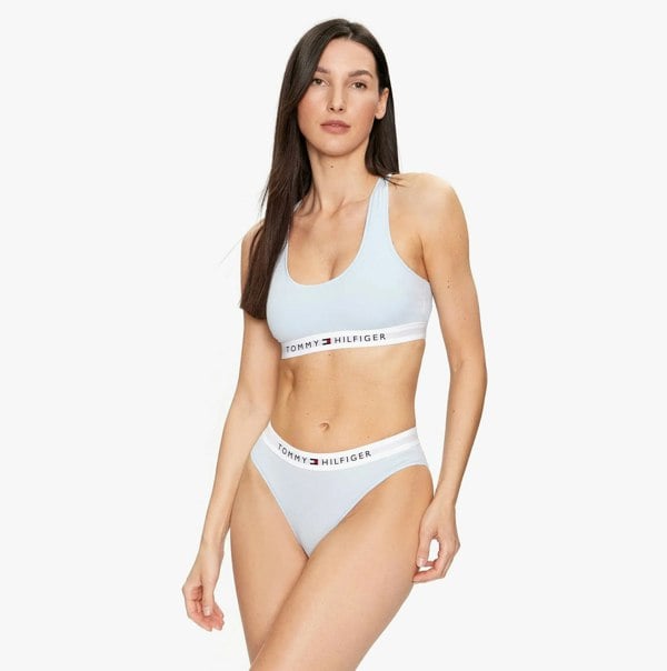 Tommy Hilfiger Unlined Bralette Womens Breezy Blue