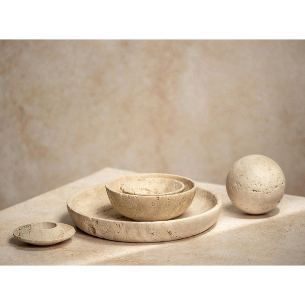 Hestia Travertine Sphere