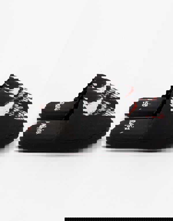 Marvel Mens Black Venom Mule Slippers