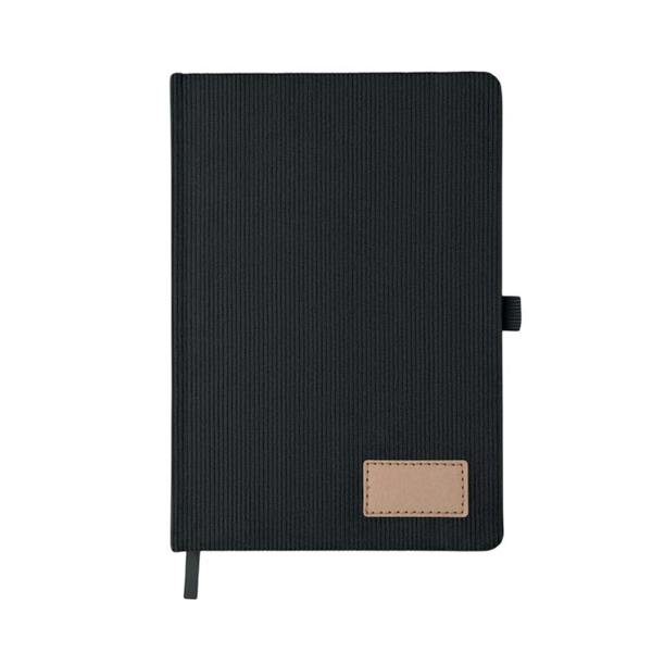 MidOcean Cordi note Hard Cover RPET A5 Notebook - Black - 