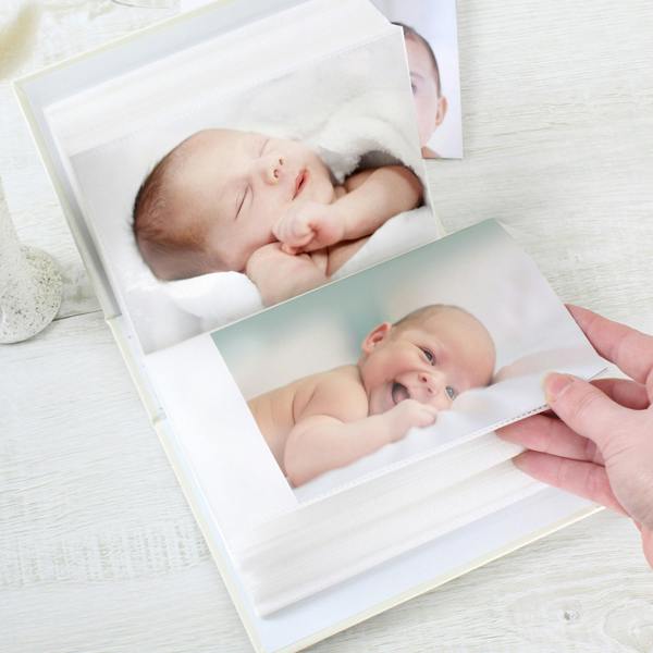Abode Home & Gifts Personalised Botanical Cross Photo Album with Sleeves