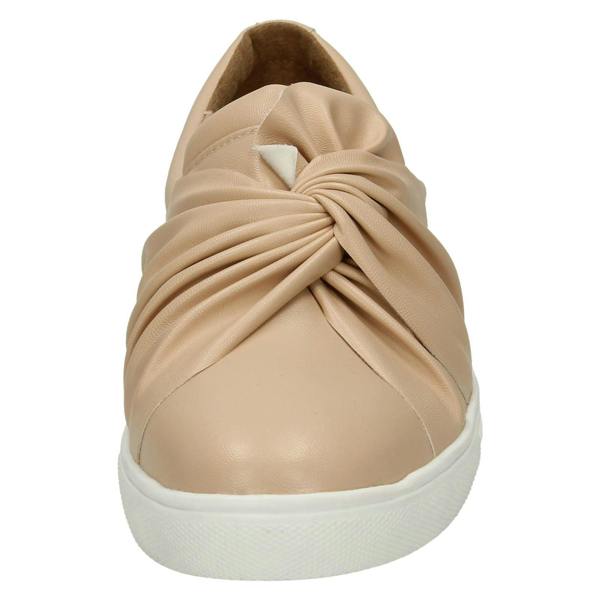 Spot On Ladies Spot On Twist Vamp Slip On Plimsolls