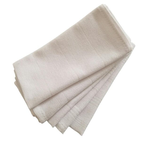 Cotton and Olive New Trendy Cotton Face Cloth, White on White | Set of 5