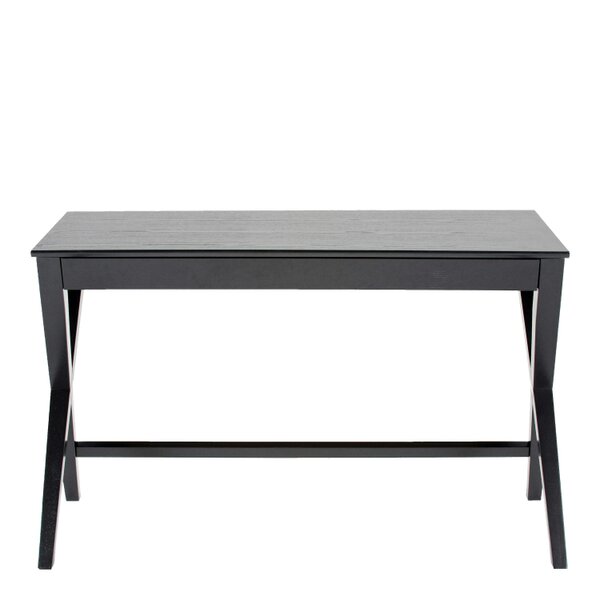 Wyld Haus Verona Black Oak Veneer Desk with Drawer