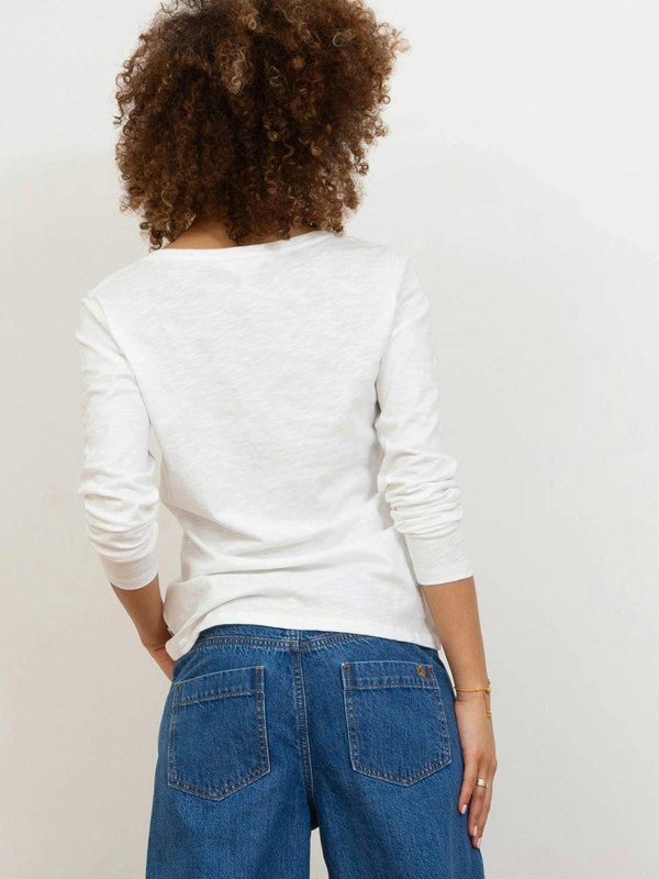 Kite Organic Sandford Slub Jersey Top Ecru