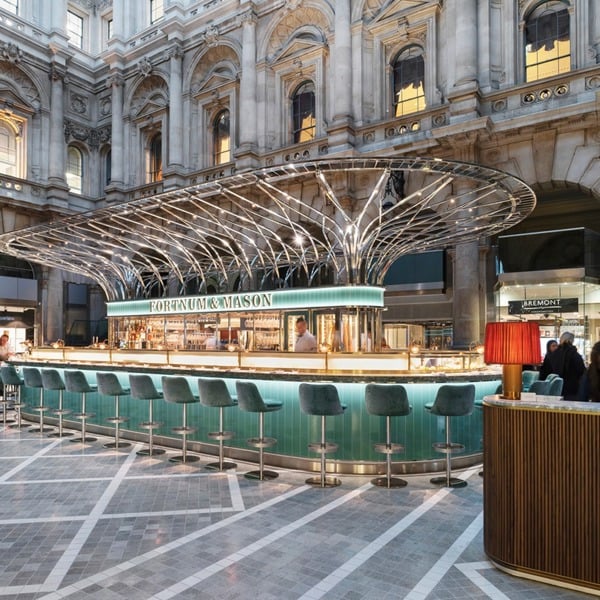 Virgin Experience Days Champagne Afternoon Tea for Two at The Fortnum & Mason Bar and Restaurant at Royal Exchange