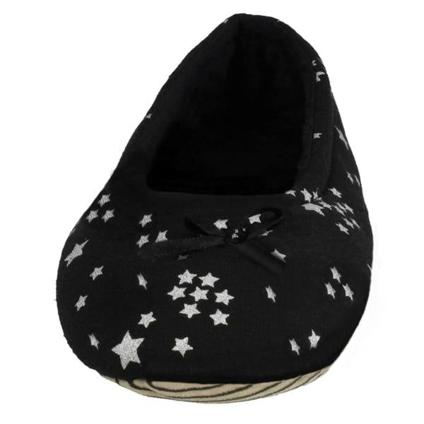Spot On Ladies Spot On Star Print Slippers