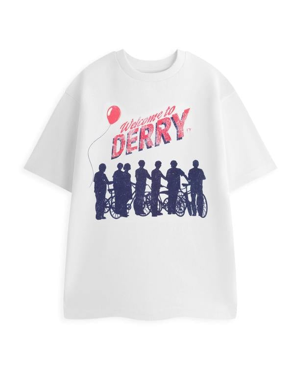 Welcome To Derry Unisex White IT TV Show Short Sleeved T-Shirt