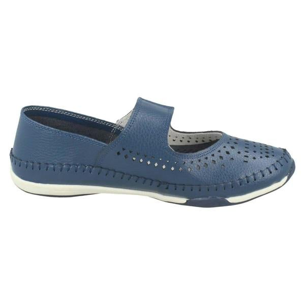 Down to Earth Ladies Down To Earth Elastic Upper Strap Shoes