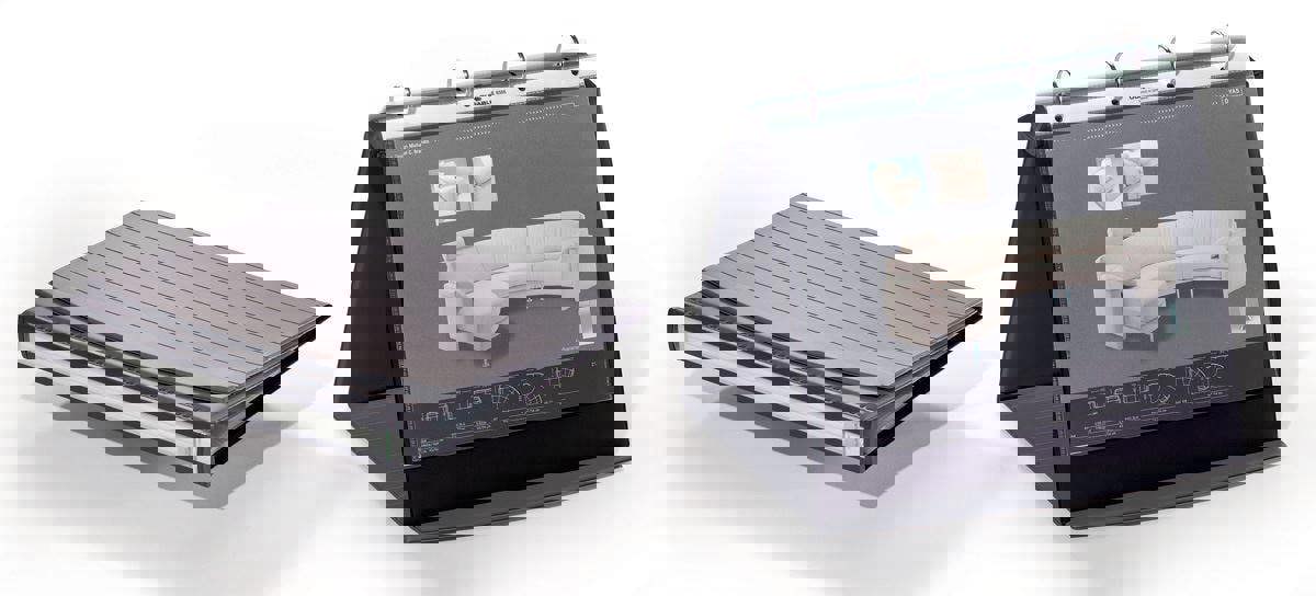 Durable DURASTAR Table Flipchart Stand Presentation Ring Binder | A4 Landscape