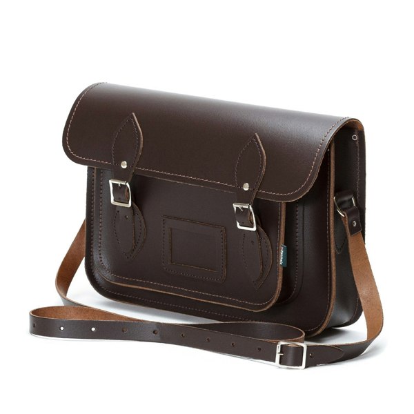 Dark Brown Leather Satchel - Satchel - Zatchels