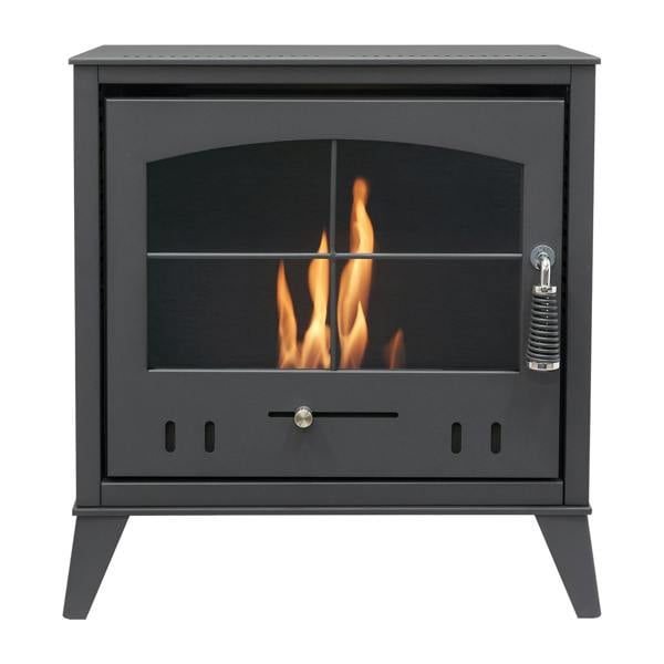 OKO S4 Bio Ethanol Stove in Charcoal Grey