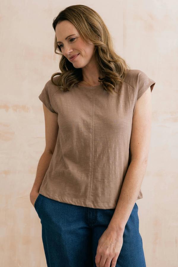 Tidal Organic Cotton T-Shirt Mocha