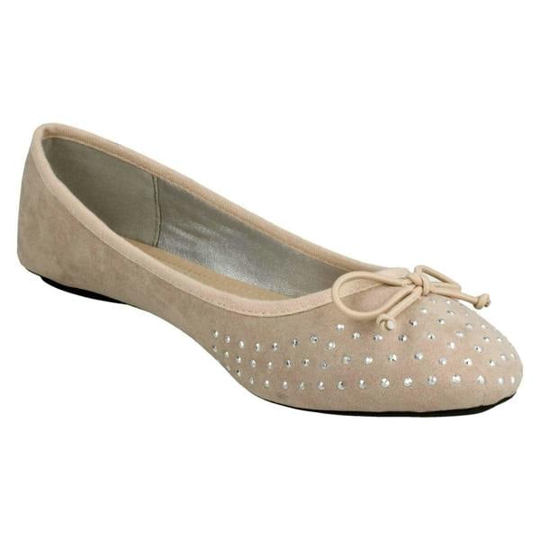 Spot On Ladies Spot On Jewel Design Ballerinas