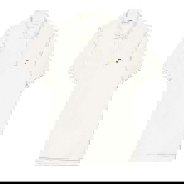 Lacoste Mens L.12.12 Pique Heavyweight Classic Polo Shirt - White