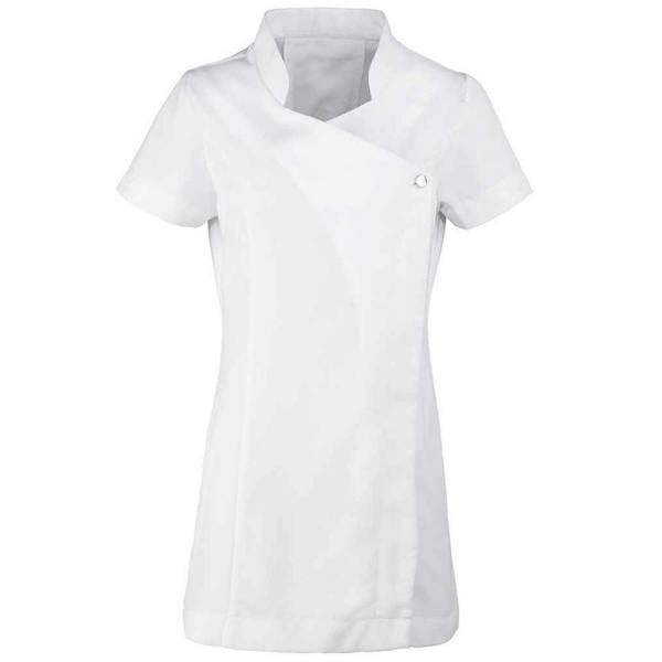Premier Womens/Ladies Blossom Short Sleeve Tunic - White